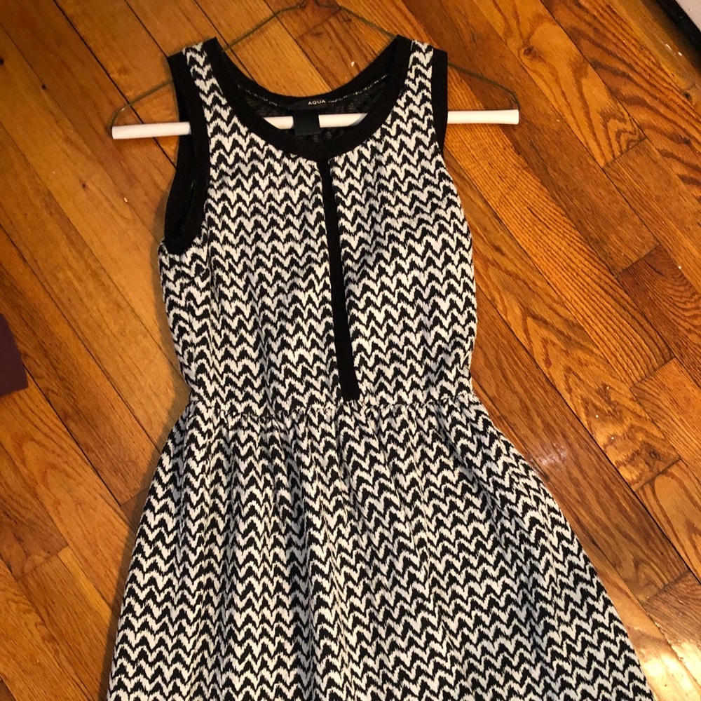 Aqua sleeve mini dress